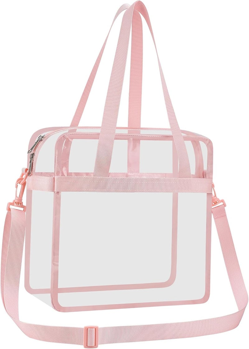 USPECLARE Clear Tote Bag for Stadium Events, 12x6x12 Transparent Stadium Bag for Work, Sports Games,Gym，Concerts - Image 2